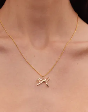 Meadowlark | Bow Charm Necklace - Sterling Silver sold by Sisters & Co product image thumbnail 2