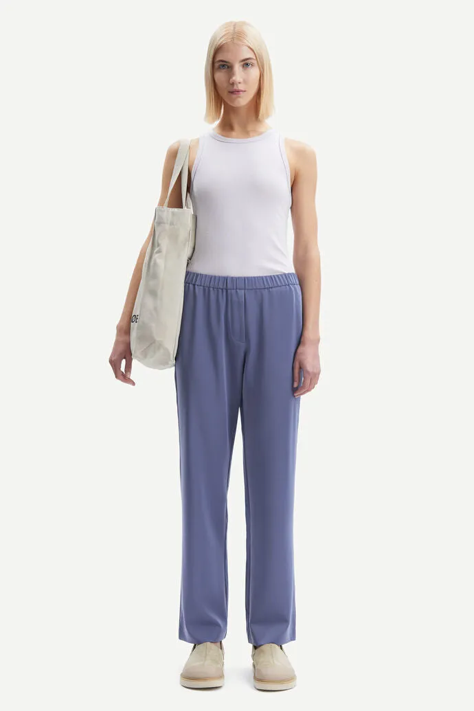 Samsoe Samsoe | Hoys Straight Pants - Nightshadow Blue sold by Sister & Co product image thumbnail 2