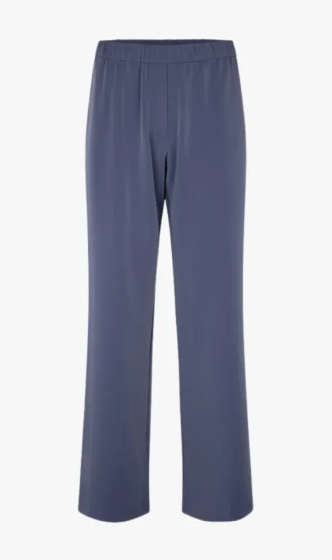 Samsoe Samsoe | Hoys Straight Pants - Nightshadow Blue sold by Sister & Co