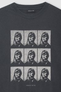 Anine Bing | Hudson Tee Brigitte Bardot - Washed Black sold by Sister & Co