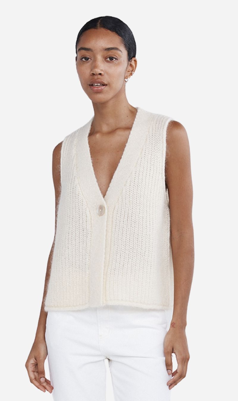 Marle | Jai Vest - Ivory sold by Sister & Co