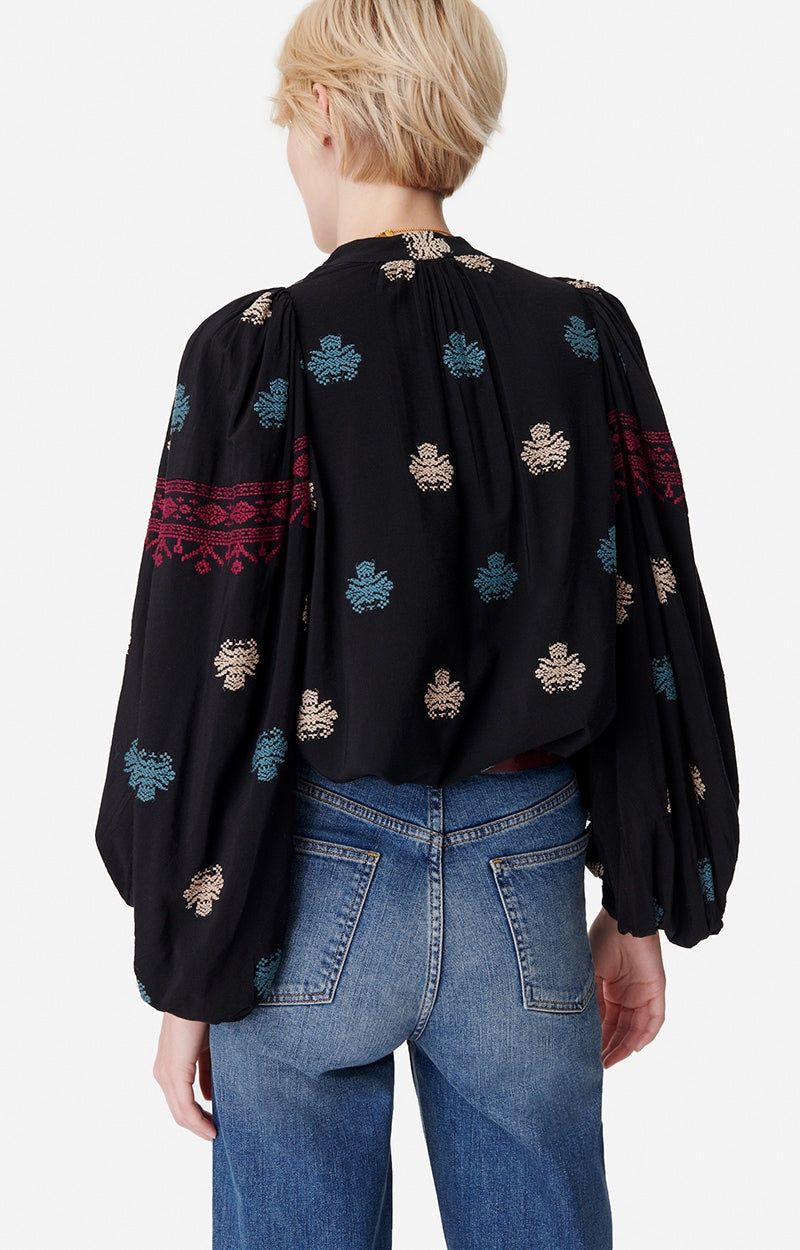 Vanessa Bruno | Bell Blouse - Black sold by Sister & Co product image thumbnail 4