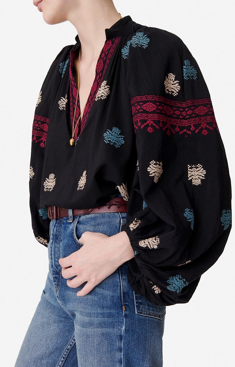 Vanessa Bruno | Bell Blouse - Black sold by Sister & Co product image thumbnail 3