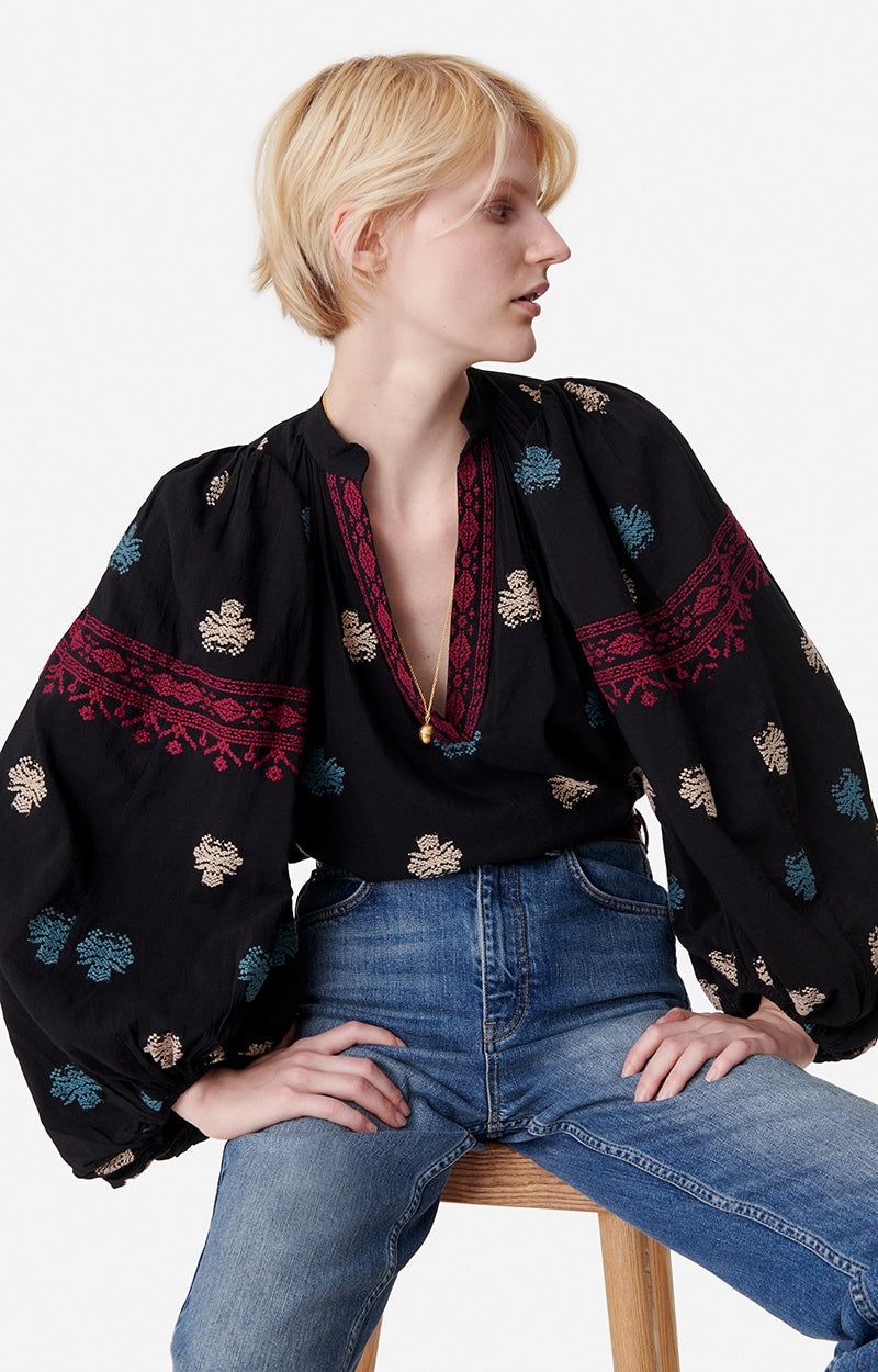 Vanessa Bruno | Bell Blouse - Black sold by Sister & Co product image thumbnail 2