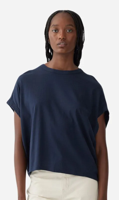 Bassike | Slouch Circle Tank - Blue Ink sold by Sister & Co