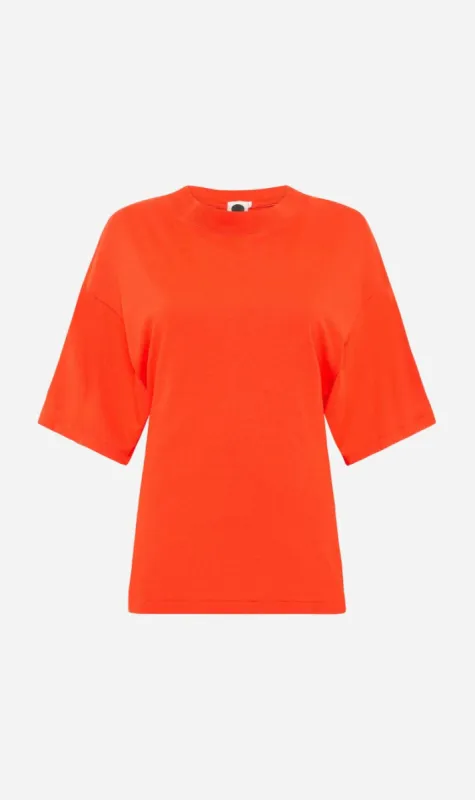 Bassike | Waisted Athletic Short Sleeve T.Shirt - Grenadine sold by Sister & Co