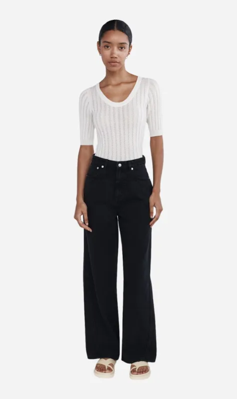 Marle | Curve Seam Jean - Black sold by Sister & Co