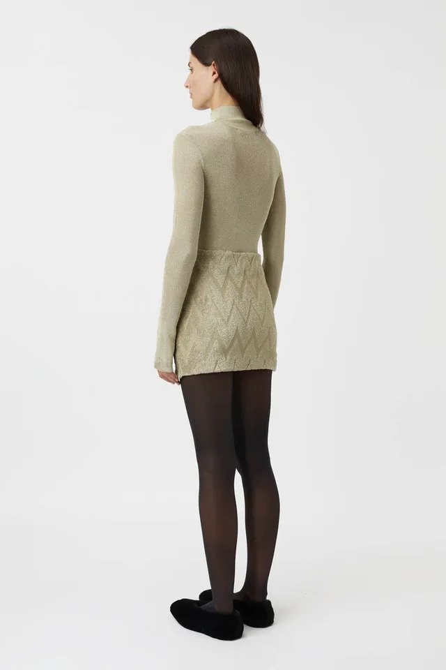Camilla and Marc | Aretz Mini Skirt - Champagne sold by Sister & Co product image thumbnail 5