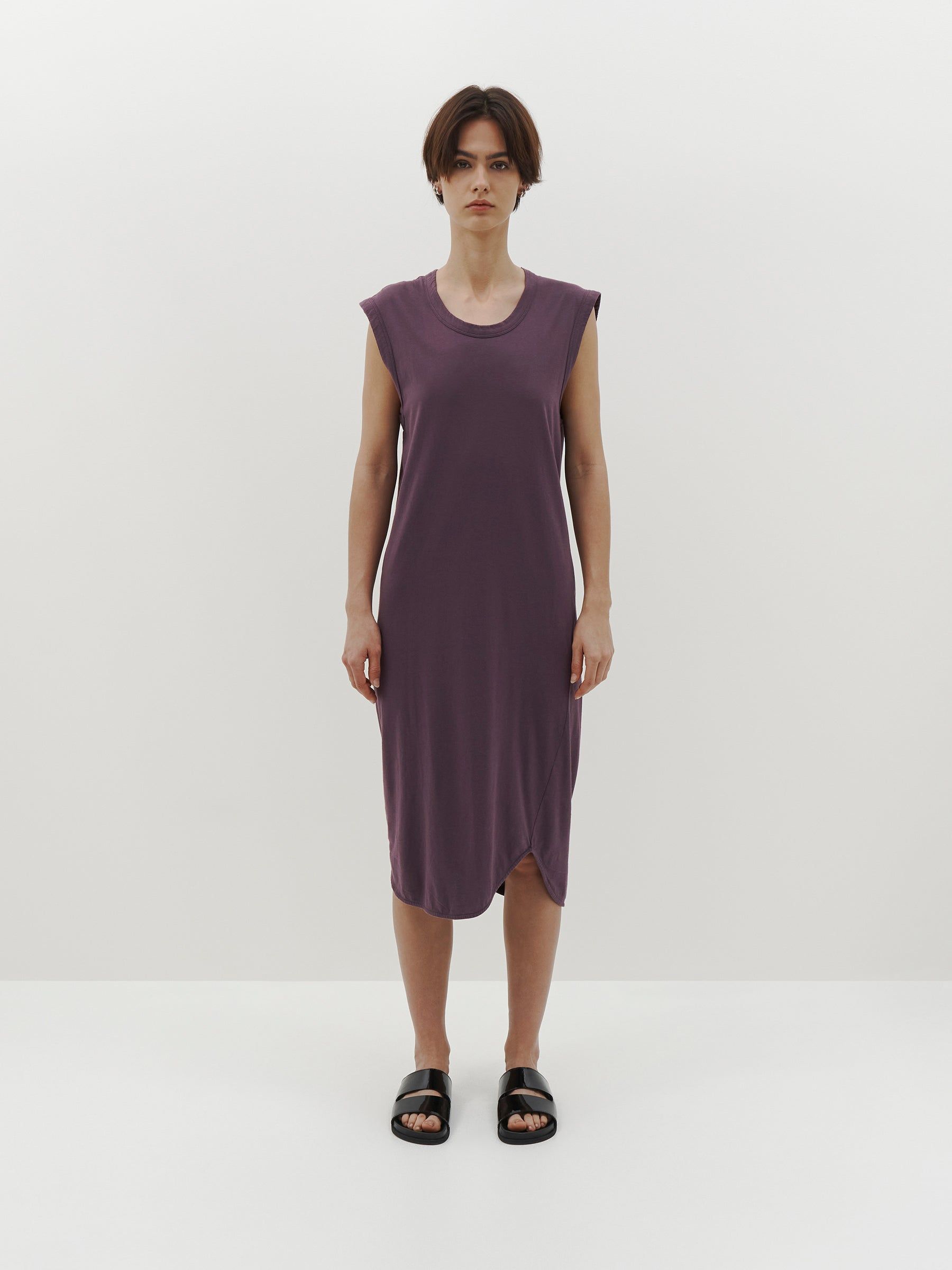 Bassike | Slim Muscle Tank Dress - Cuttlefish sold by Sister & Co product image thumbnail 2