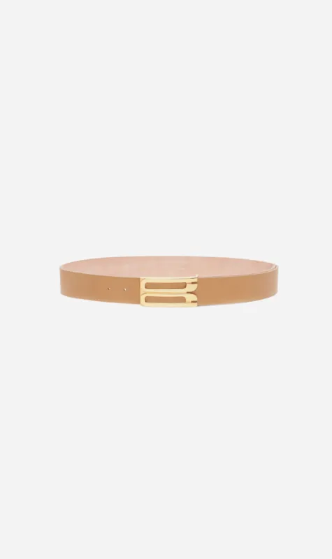 Victoria Beckham | Jumbo Frame Belt - Camel sold by Sister & Co