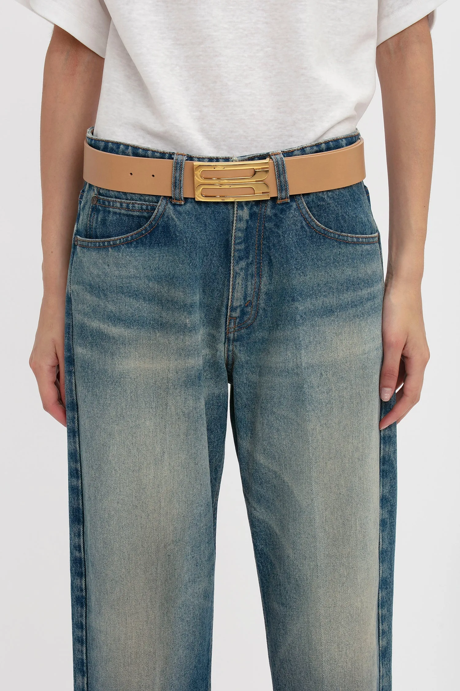 Victoria Beckham | Jumbo Frame Belt - Camel sold by Sisters & Co product image thumbnail 2