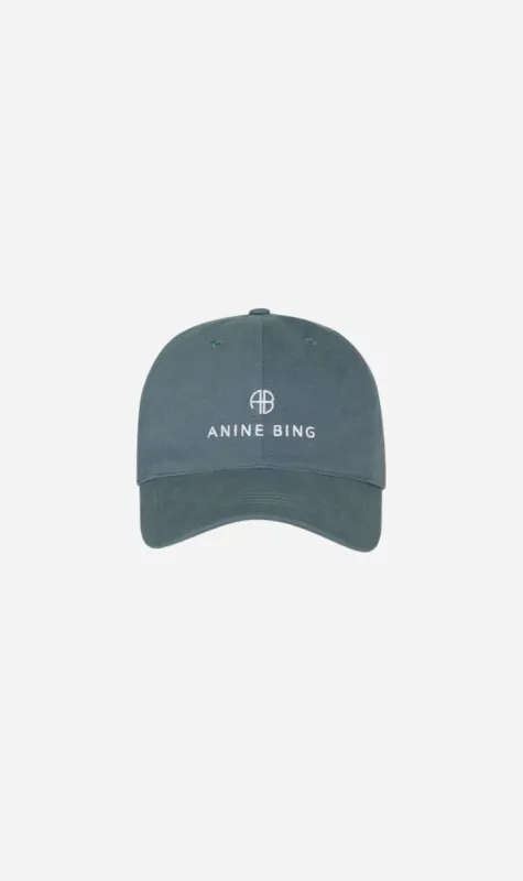 Anine Bing | Jeremy Baseball Cap - Dark Sage sold by Sister & Co