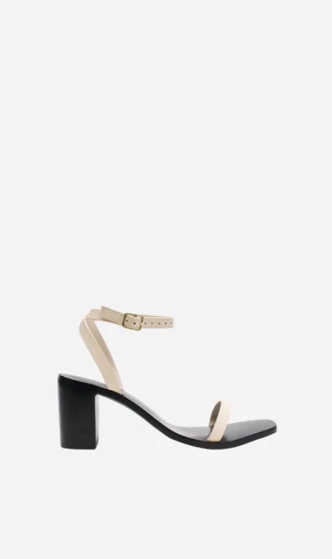 La Tribe | Stacker Heel - Cream sold by Sisters & Co