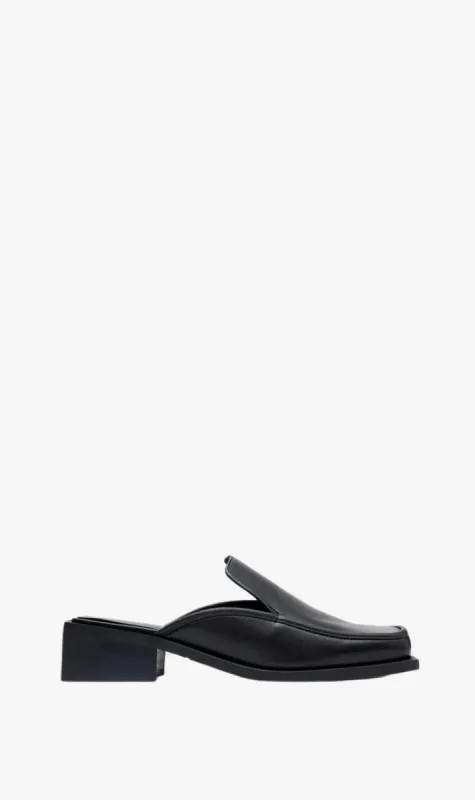 St Agni | Square Toe Mule - Black sold by Sister & Co