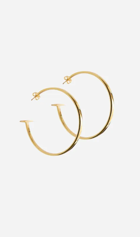 Mountain & Moon | Meesha Hoops - Gold sold by Sister & Co