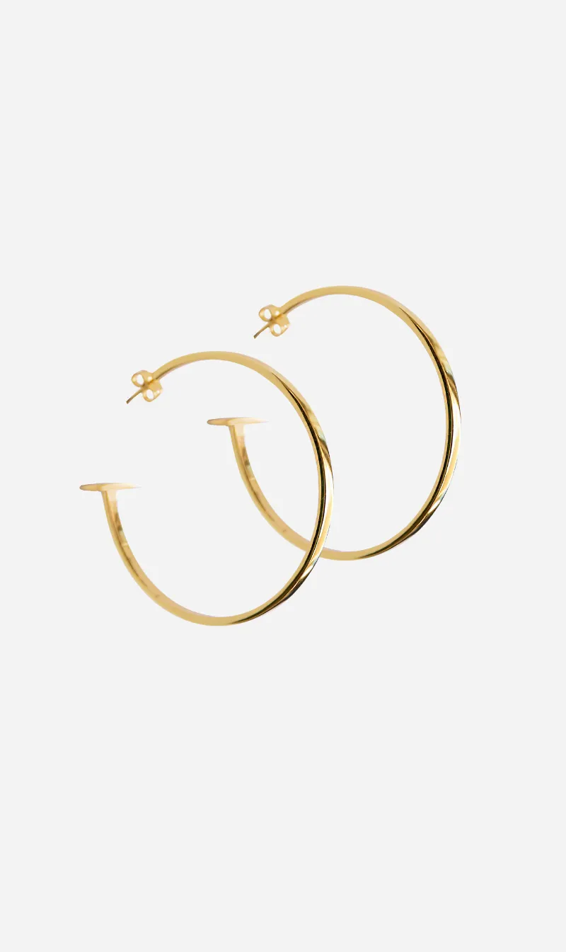 Mountain & Moon | Meesha Hoops - Gold sold by Sister & Co