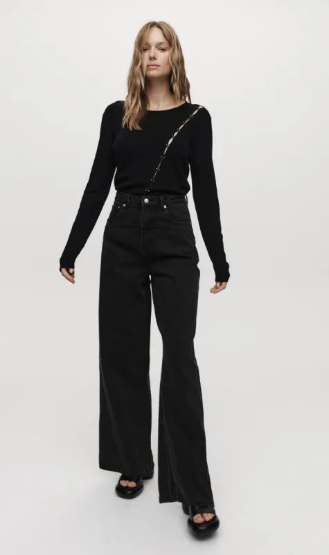 Marle | Curve Seam Jean - Washed Black sold by Sister & Co