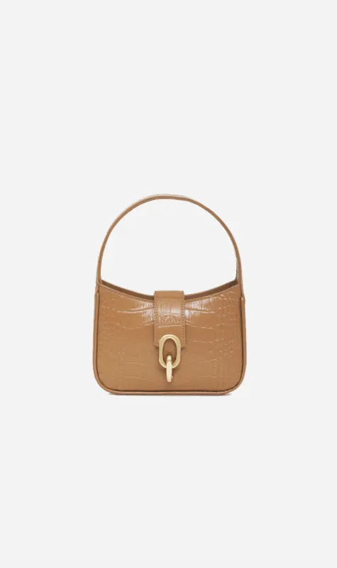 Anine Bing | Mini Cleo Bag - Camel Embossed sold by Sister & Co