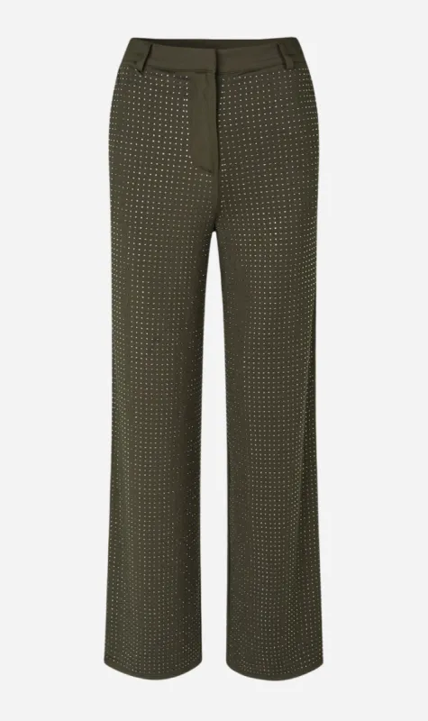 Samsoe Samsoe | Sachrishell Trousers - Black Olive sold by Sisters & Co