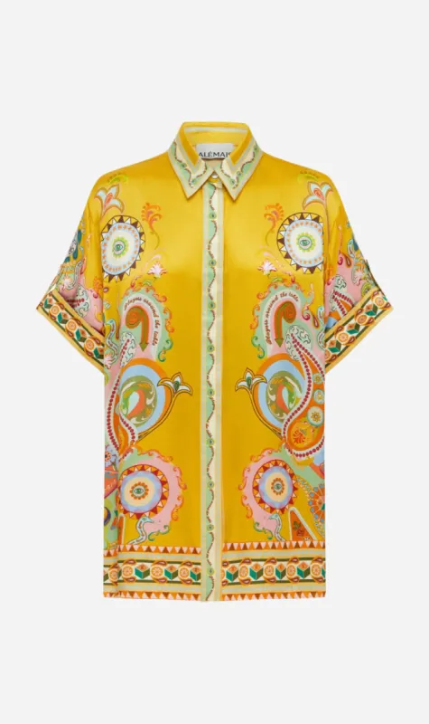 Alemais | Pinball Silk Shirt sold by Sister & Co