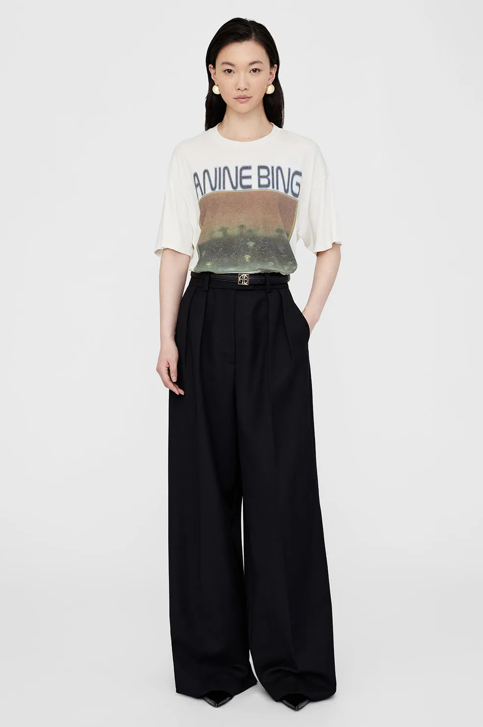 Anine Bing | Cade Tee Mushrooms - Off White sold by Sister & Co product image thumbnail 2