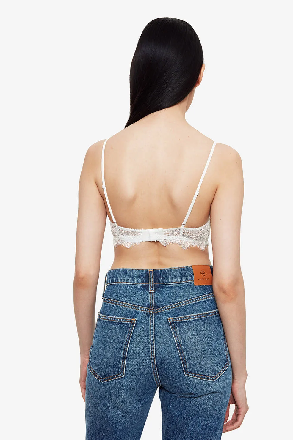 Anine Bing | Lace Bra with Trim - Ivory sold by Sister & Co product image thumbnail 3