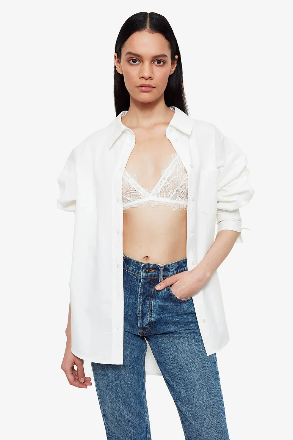 Anine Bing | Lace Bra with Trim - Ivory sold by Sister & Co product image thumbnail 4