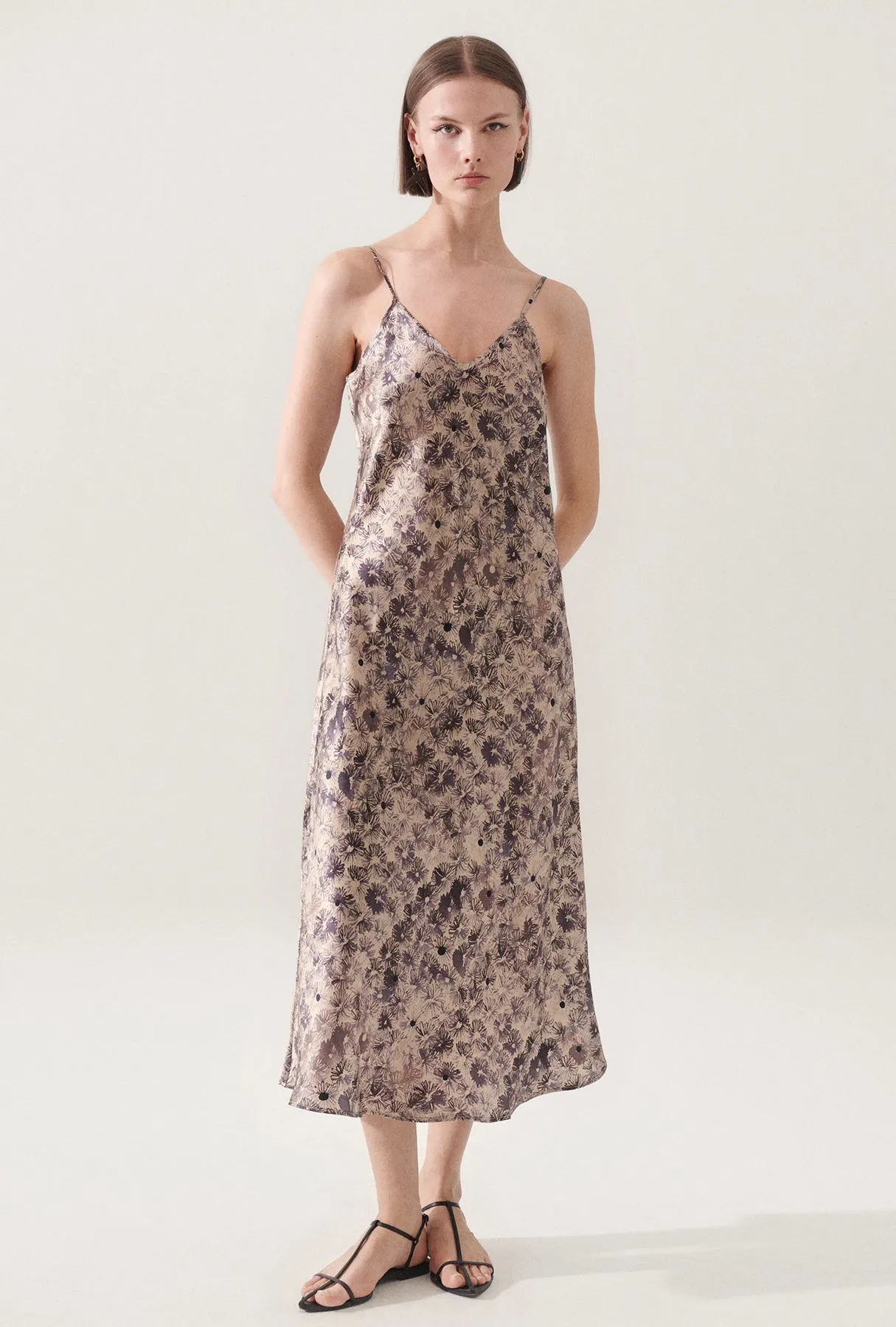Silk Laundry | 90s Slip Dress - Aster Floral sold by Sister & Co product image thumbnail 2
