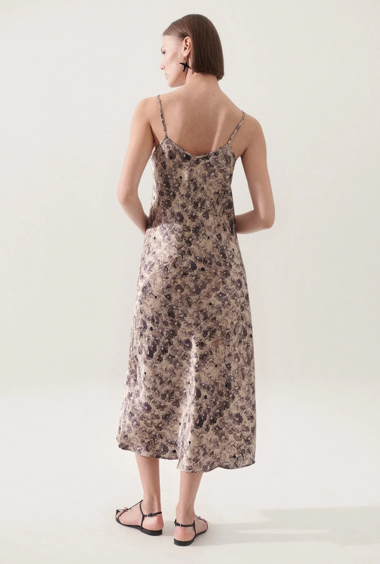 Silk Laundry | 90s Slip Dress - Aster Floral sold by Sister & Co product image thumbnail 4