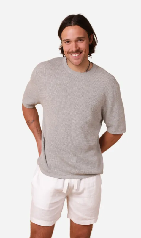 Kore Studios | Soft Knit Tee - Melange sold by Sister & Co