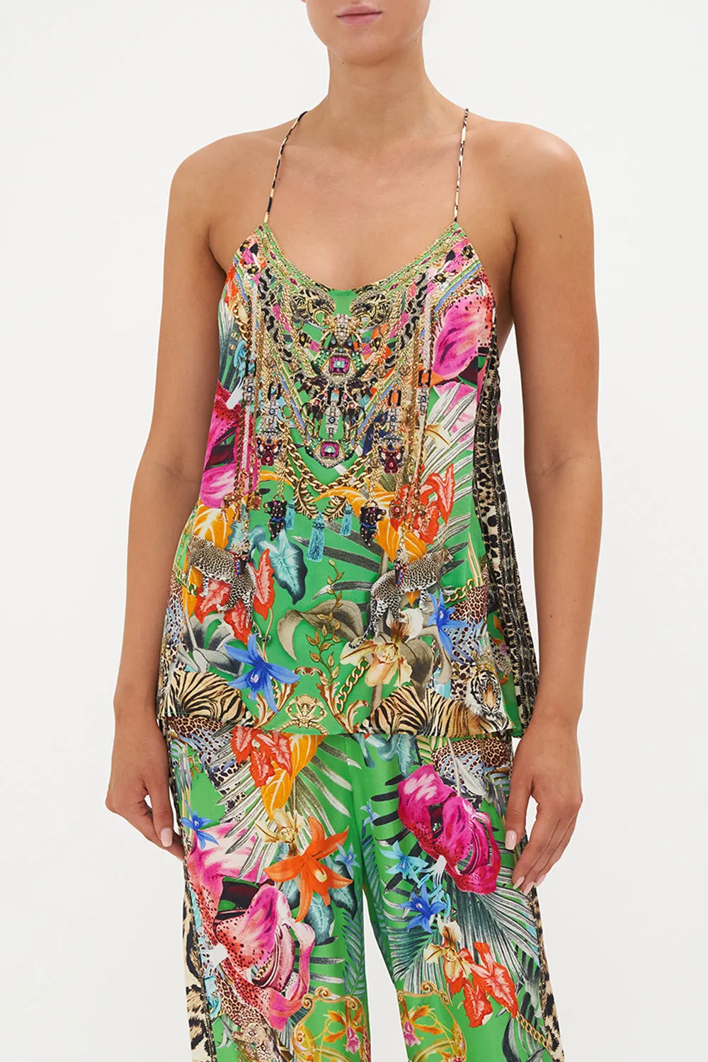 Camilla | T Back Shoestring Top - Curious And Curiouser sold by Sister & Co product image thumbnail 5