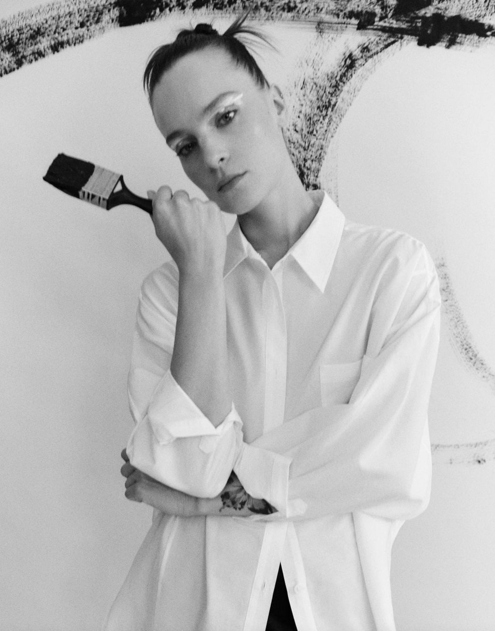 Silk Laundry | Cotton Silk Round Shirt - White sold by Sister & Co