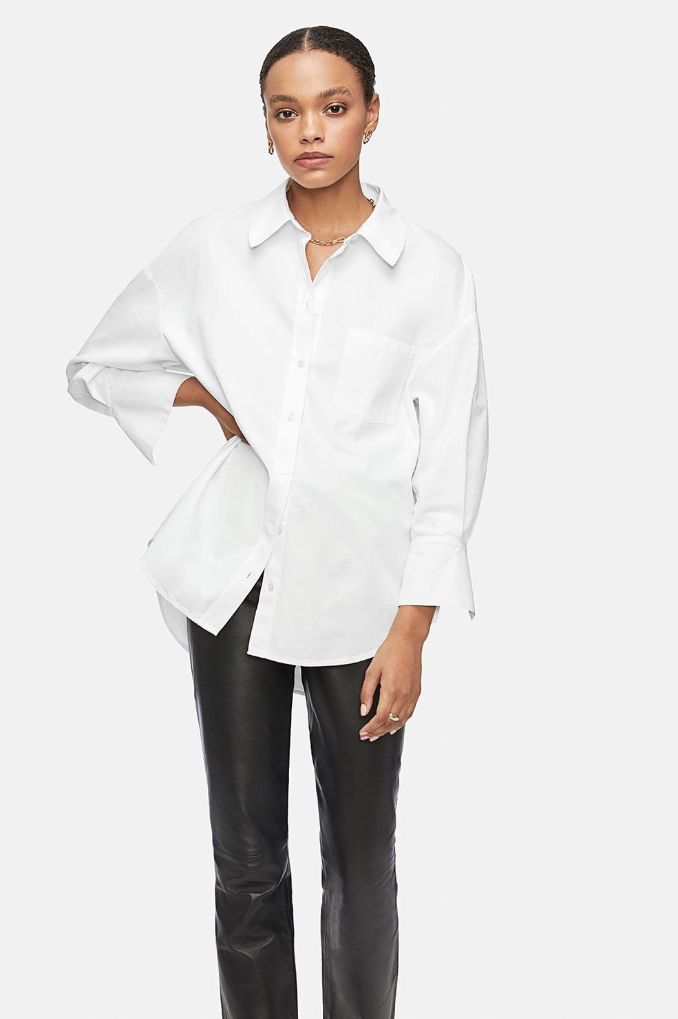 Anine Bing | Mika Shirt - White sold by Sister & Co product image thumbnail 4