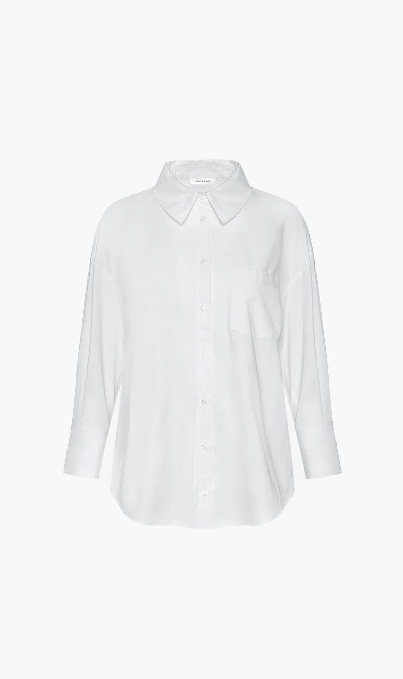 Anine Bing | Mika Shirt - White sold by Sister & Co