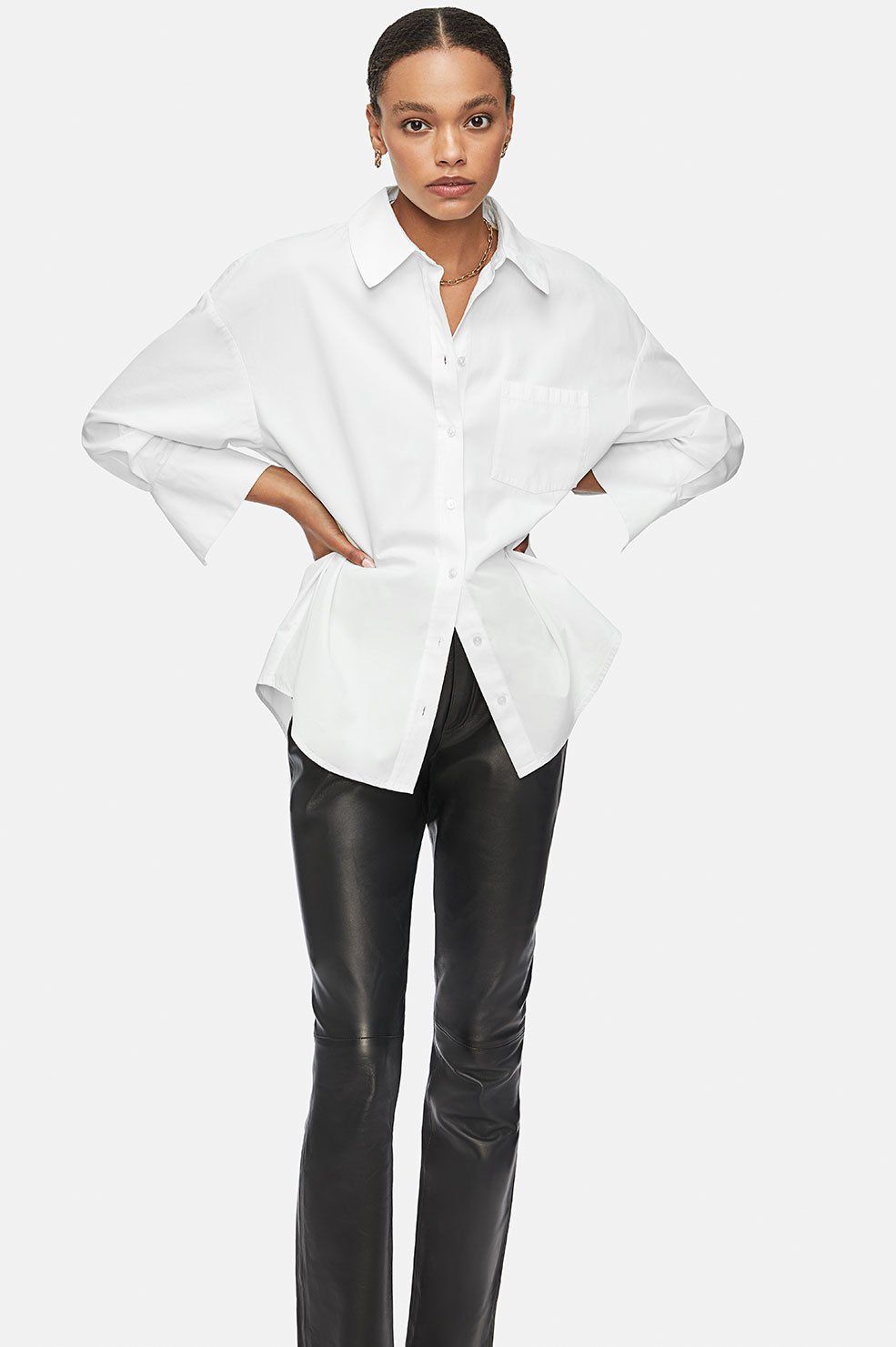 Anine Bing | Mika Shirt - White sold by Sister & Co product image thumbnail 3