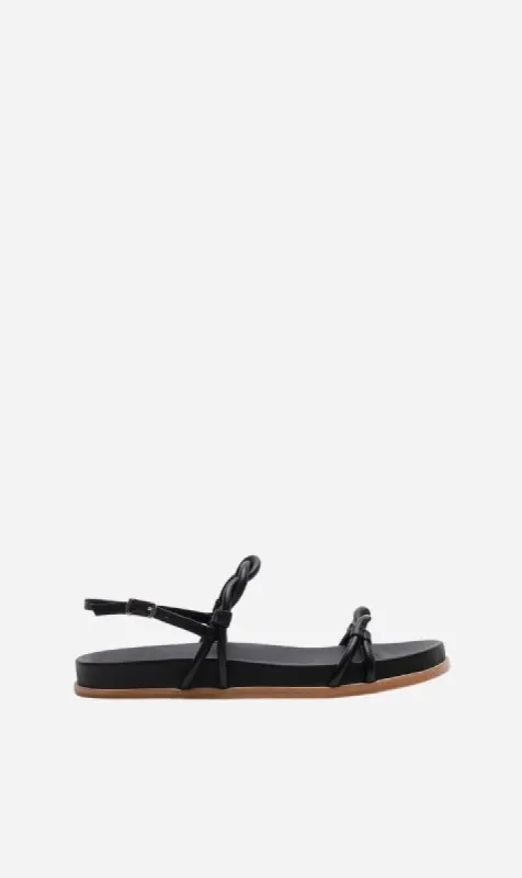 La Tribe | Twisted Sandal - Black sold by Sister & Co