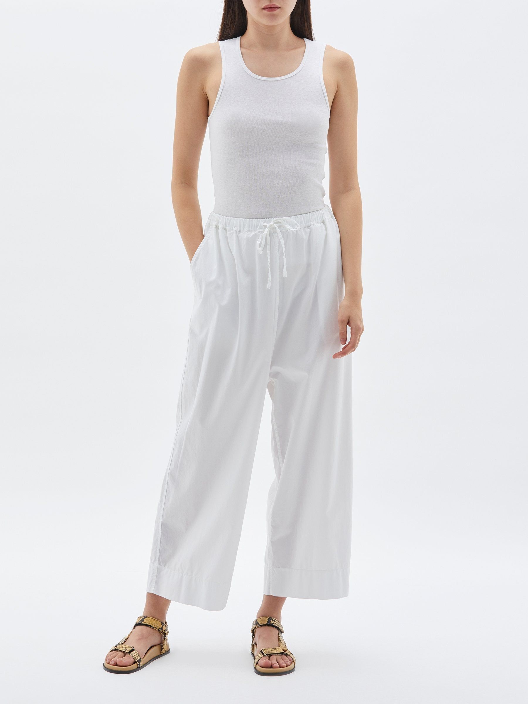 Bassike | Layering Superfine Rib Tank - White sold by Sister & Co product image thumbnail 2