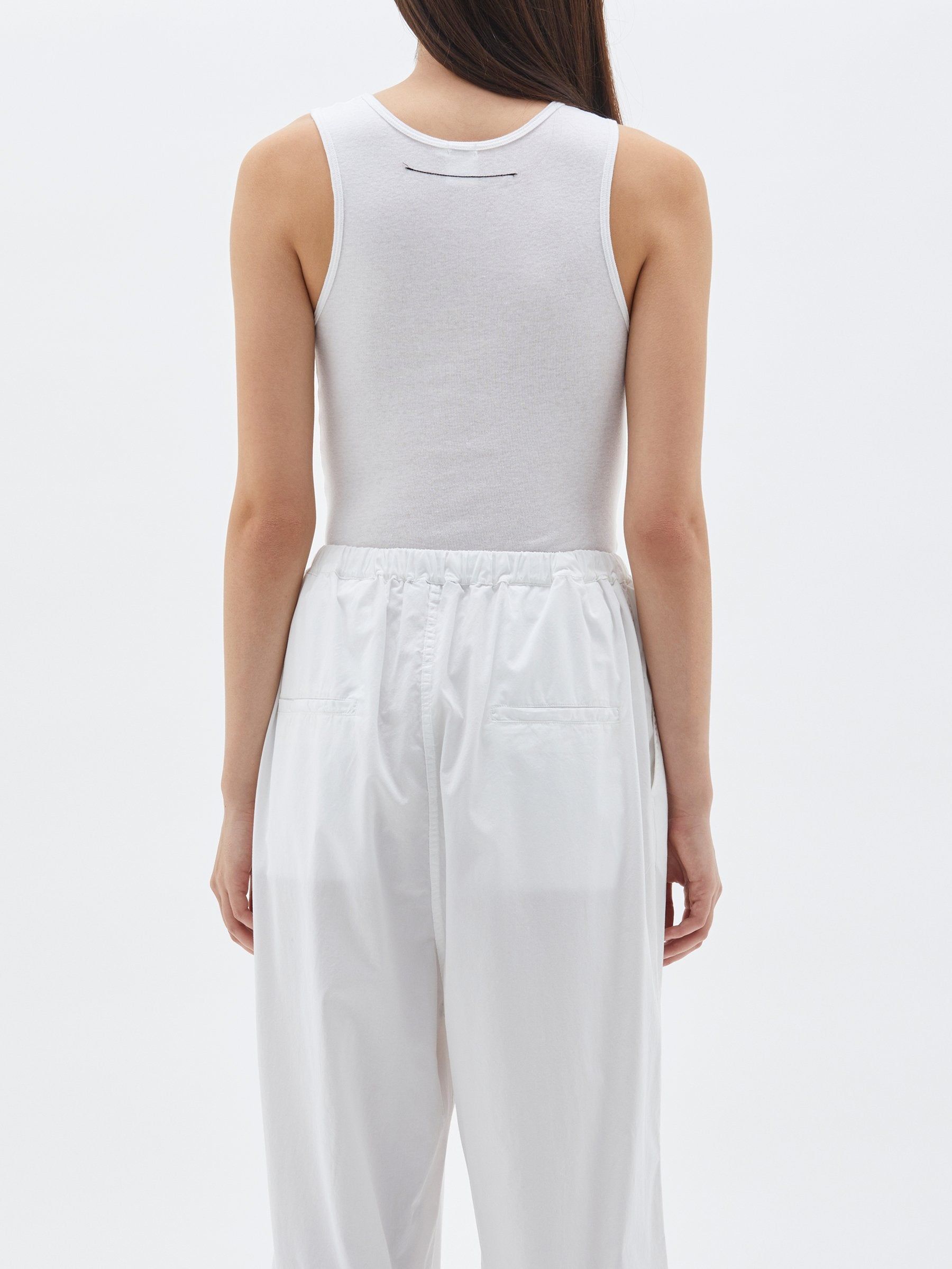 Bassike | Layering Superfine Rib Tank - White sold by Sister & Co product image thumbnail 3