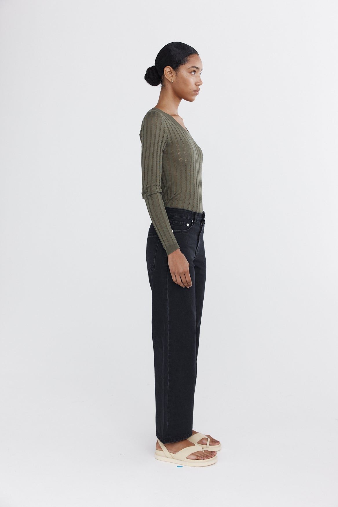 Marle | Wide Leg Jean - Black sold by Sister & Co product image thumbnail 3