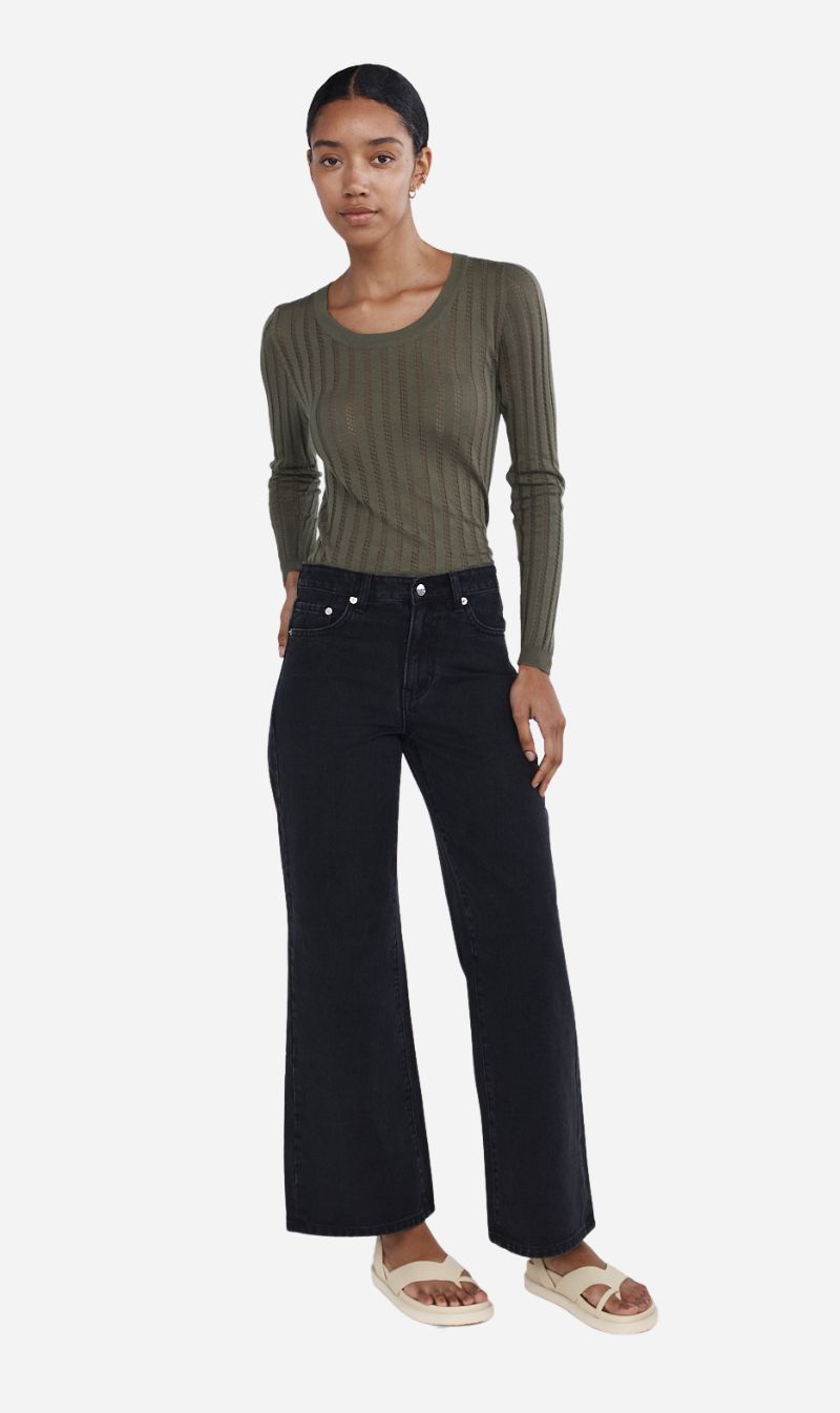 Marle | Wide Leg Jean - Black sold by Sister & Co