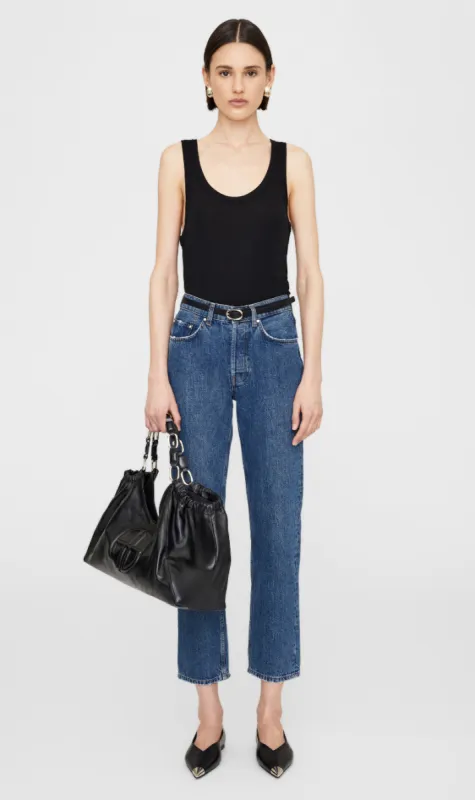 Anine Bing | Brine Tank - Black Cashmere sold by Sister & Co