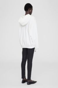 Anine Bing | Harvey Sweatshirt - Ivory With Dark Sage sold by Sister & Co