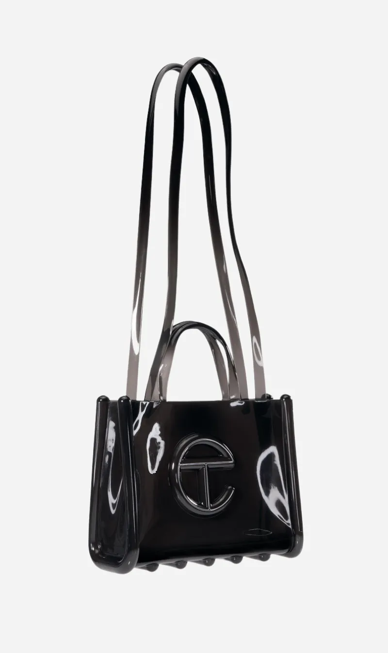 Melissa x Telfar | Medium Jelly Shopper Bag - Black sold by Sister & Co