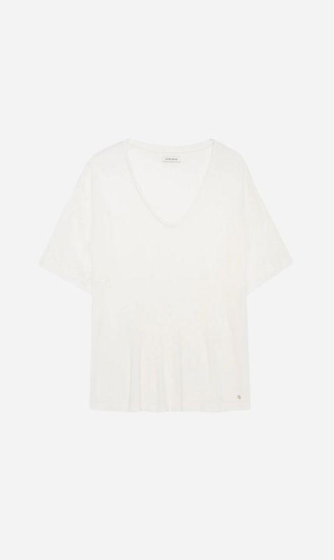 Anine Bing | Vale Tee - Off White Cashmere Blend sold by Sister & Co