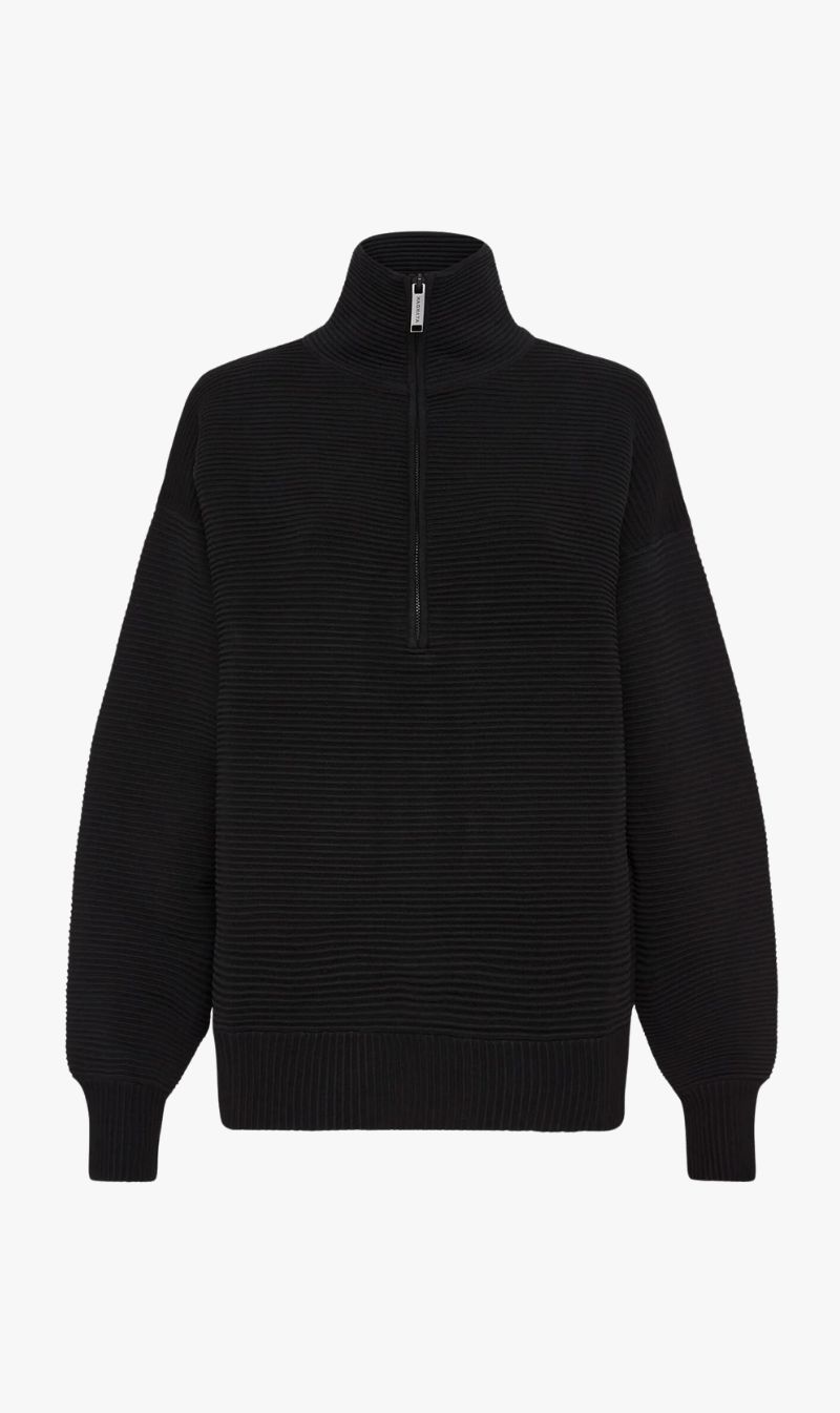 Nagnata | Zhen Rib Zip Thru - Black | Parallel