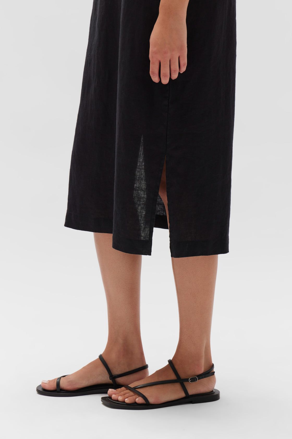 Assembly Label | Linen Slip Dress - Black sold by Sister & Co product image thumbnail 5