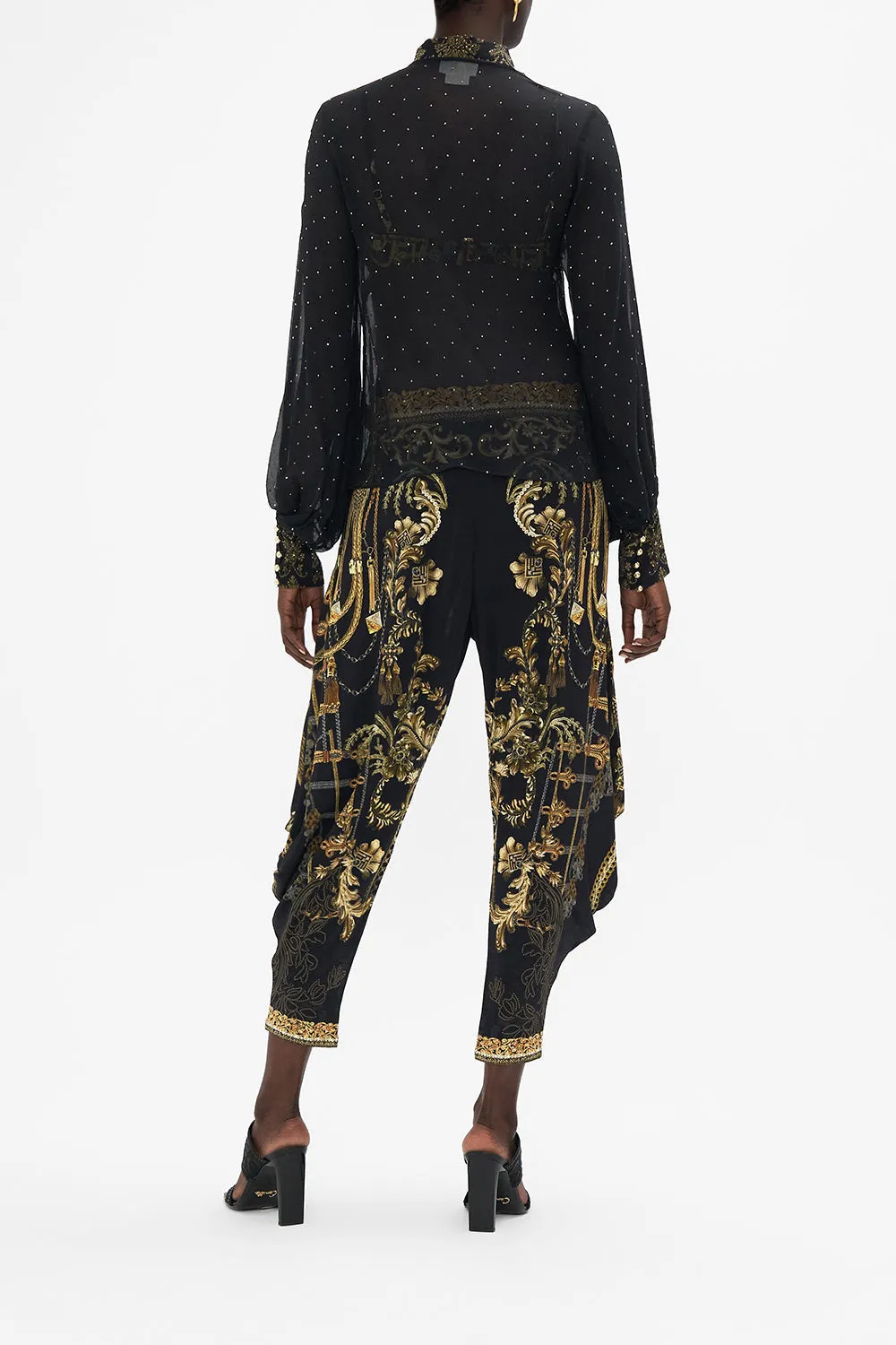 Camilla | Split Sleeve Blouse - The Night Is Noir sold by Sister & Co product image thumbnail 3