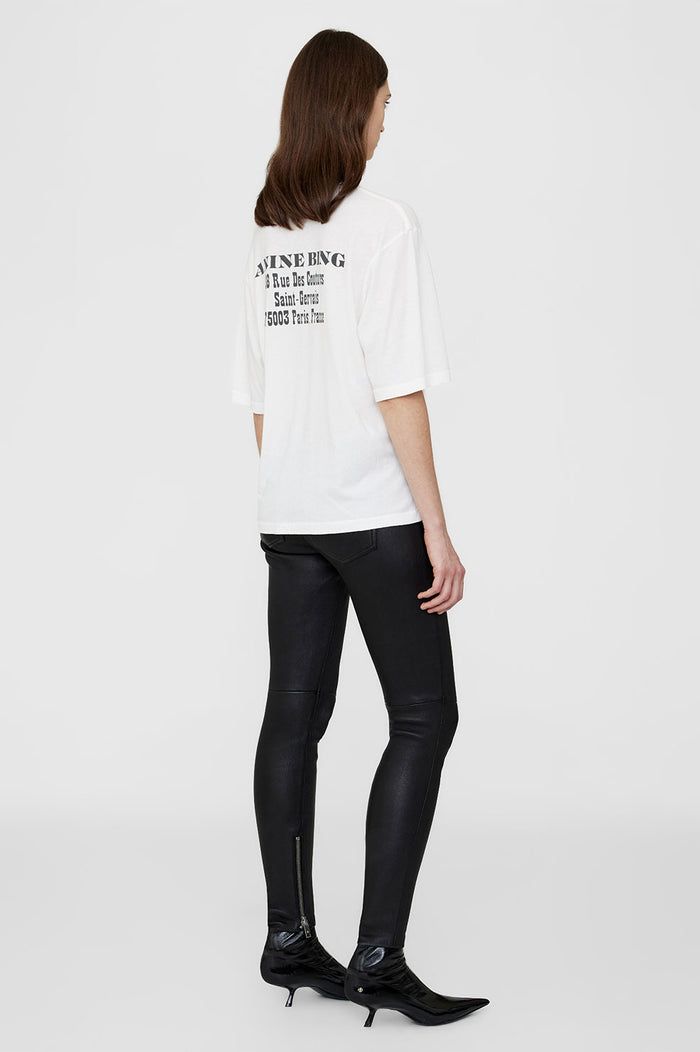 Anine Bing | Avi Tee Paris - Ivory sold by Sister & Co product image thumbnail 4