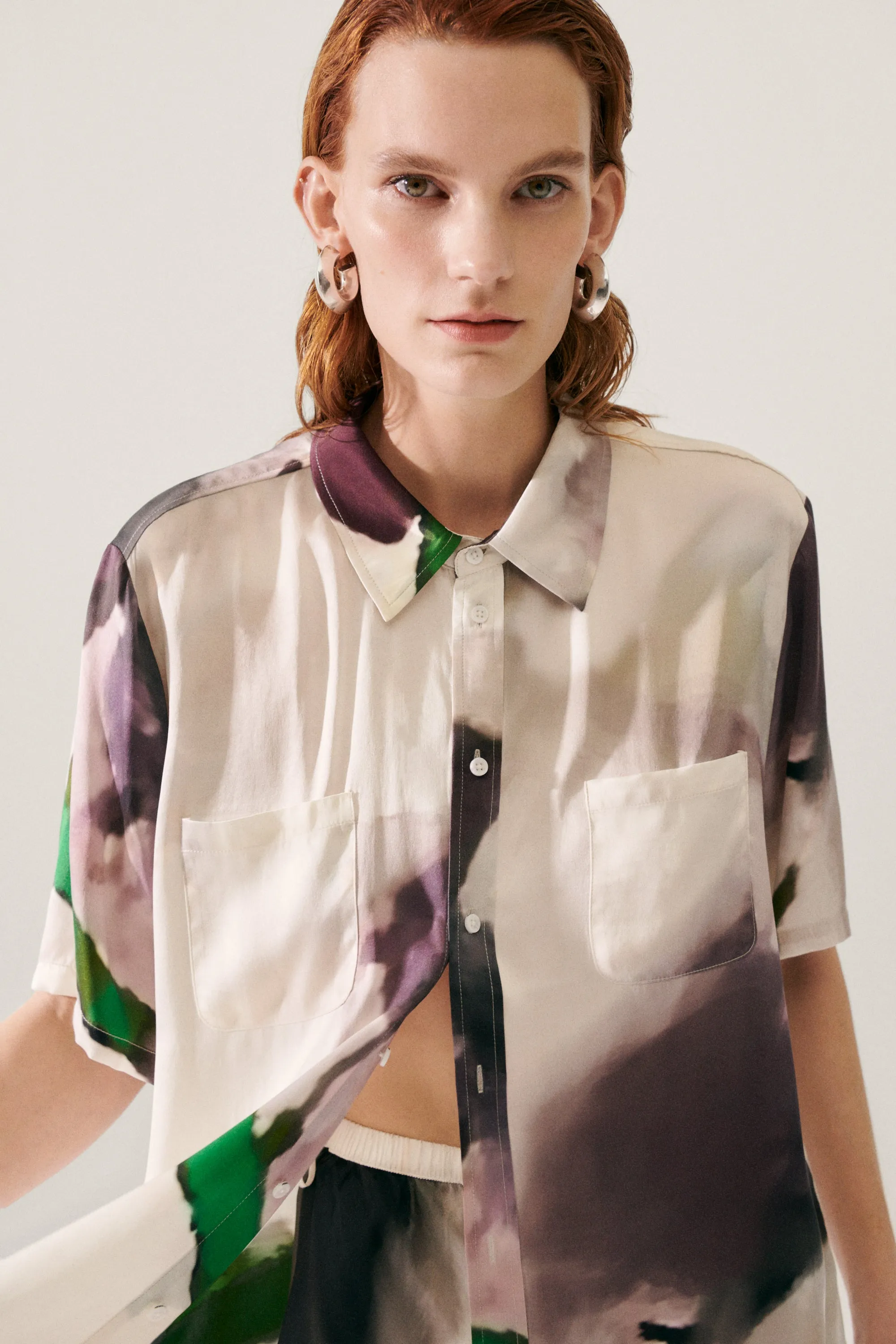 Silk Laundry | Short Sleeve Bf Shirt - Phosphate sold by Sister & Co product image thumbnail 4