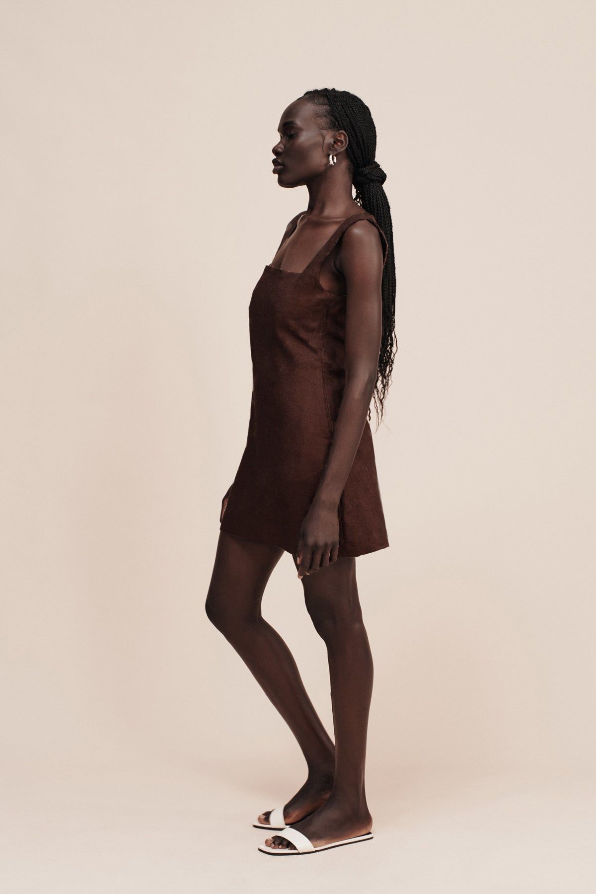 Posse | Alice Mini Dress - Chocolate sold by Sister & Co product image thumbnail 4
